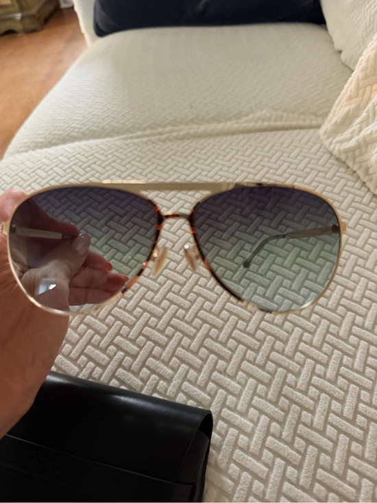 Authentic Isabel Marant Gold Frame Sunglasses with Gray -Green Gradient Lenses